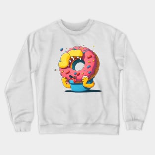 Abstract Donut Crewneck Sweatshirt
